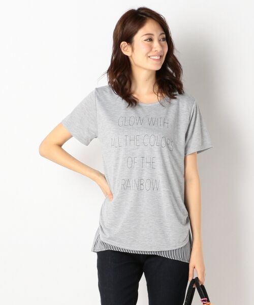 セール 重ね着風ロゴ Tシャツ Tシャツ Any Fam エニィファム ファッション通販 タカシマヤファッションスクエア