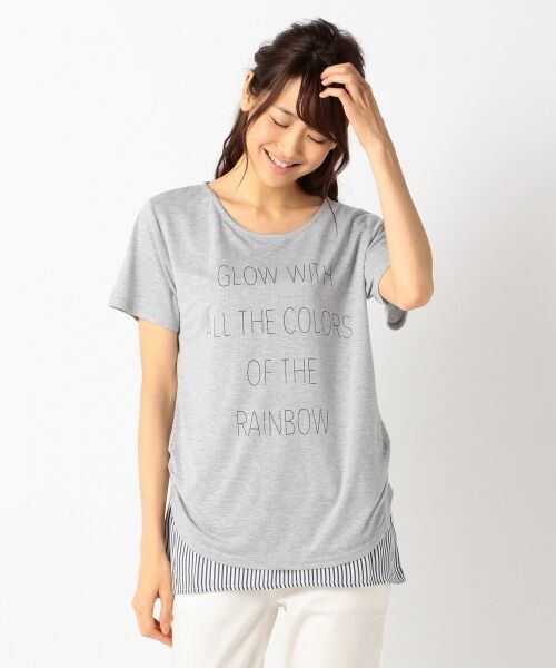 セール 重ね着風ロゴ Tシャツ Tシャツ Any Fam エニィファム ファッション通販 タカシマヤファッションスクエア