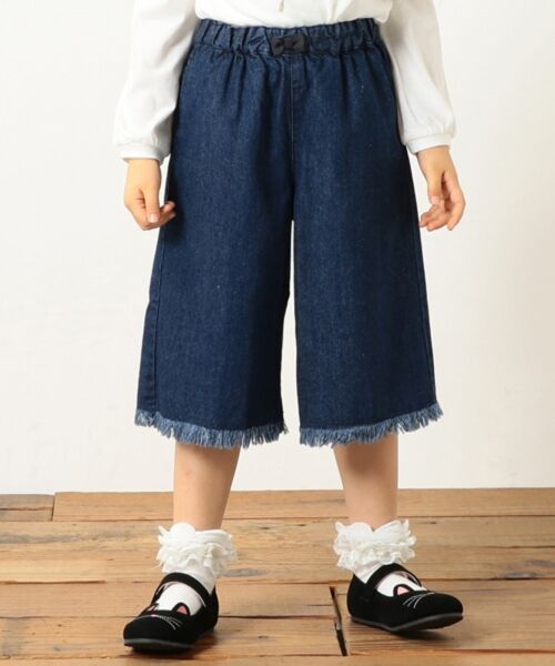 セール Kids デニム ガウチョパンツ ショート ハーフ 半端丈パンツ Any Fam エニィファム ファッション通販 タカシマヤファッションスクエア
