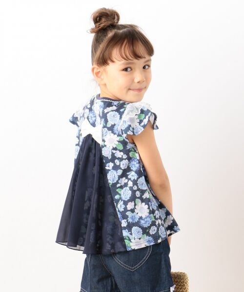 セール Kids バックシフォン 花柄 Tシャツ Tシャツ Any Fam エニィファム ファッション通販 タカシマヤファッションスクエア