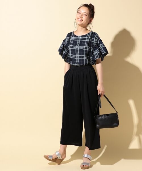 セール Jjnet掲載 川口春奈着用 シフォンジャージーコンビ ブラウス トップス Any Fam エニィファム ファッション通販 タカシマヤファッションスクエア