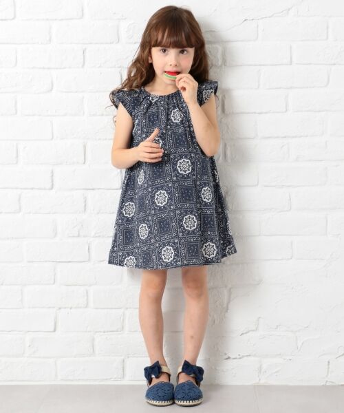 セール Kids バンダナ柄 ワンピース ミニ丈 ひざ丈ワンピース Any Fam エニィファム ファッション通販 タカシマヤファッションスクエア