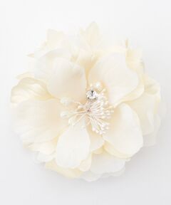ANY / エニィ ブローチ・コサージュ | 【セレモニー】ペアフラワー葉付 コサージュ