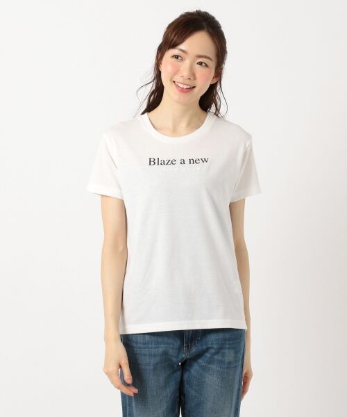 any FAM / エニィファム Tシャツ | プリント×刺繍デザイン 半袖 ロゴTシャツ | 詳細4