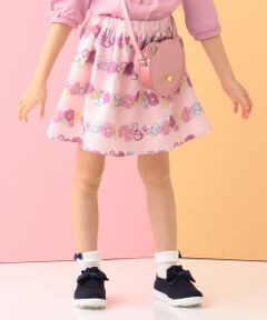 【KIDS】ワッフル花柄プリント スカート