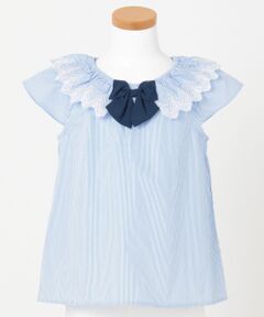 ANY / エニィ トップス | 【KIDS】カットドビー/ストライプ ブラウス