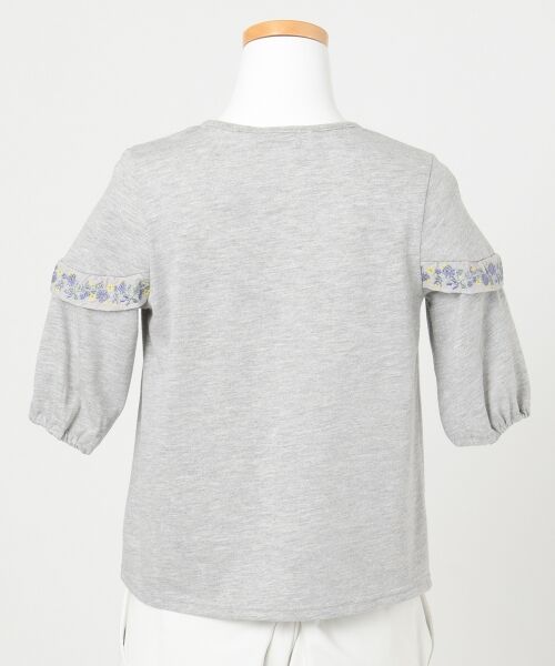 any FAM / エニィファム Tシャツ | 【SCHOOL】花刺繍フリル 20TC天竺 Tシャツ | 詳細2