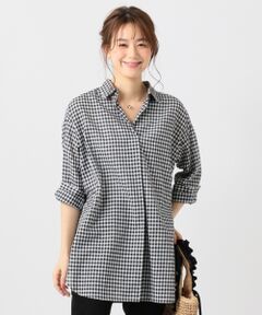 ANY / エニィ トップス | 【接触冷感・洗える】ウォッシャブルリネン シャツ