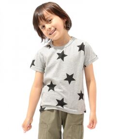 【BOYS】スター プリント Tシャツ