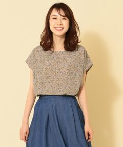 ANY / エニィ Tシャツ | 【洗える】フラワージャージーコンビ トップス