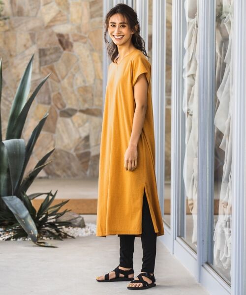 ANY / エニィ Tシャツ | 【UVケア・接触冷感】Tブラウス  ワンピース | 詳細5