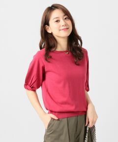 【UVケア・洗える】ニットTシャツ トップス