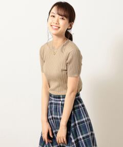 ANY / エニィ ニット・セーター | 【UVケア・洗える】ニット Tシャツリブ トップス