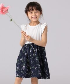 【KIDS】OYAKO-DE ペイズリー/花柄 ワンピース