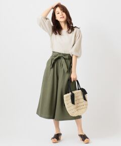 ANY / エニィ デニムパンツ | 【洗える】テンセルリネンデニム ワイドパンツ