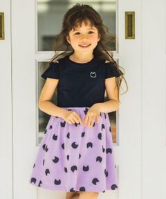 ANY / エニィ ミニ丈・ひざ丈ワンピース | 【SCHOOL】ON/OFFショルダー ねこドット/スター ワンピース