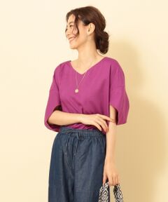 ANY / エニィ トップス | 【洗える】ライトソフトリネン ブラウス