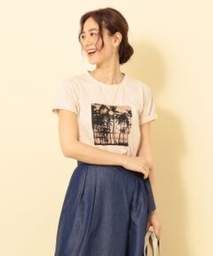 ANY / エニィ Tシャツ | 【汗ジミ軽減加工】ステインブロックフォトプリント Tシャツ