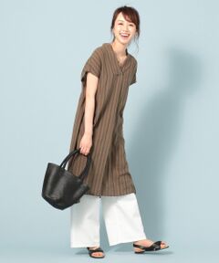 ANY / エニィ ミニ丈・ひざ丈ワンピース | 【洗える・接触冷感】シルキーリネン? ワンピース