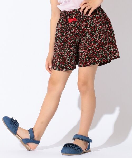 ANY / エニィ その他パンツ | 【KIDS】小花柄 プリント キュロット(ブラック系5)