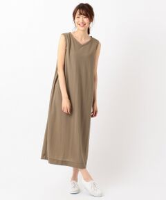 ANY / エニィ ミニ丈・ひざ丈ワンピース | 【洗える】リネンライク ワンピース