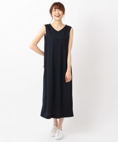 ANY / エニィ ミニ丈・ひざ丈ワンピース | 【洗える】リネンライク ワンピース