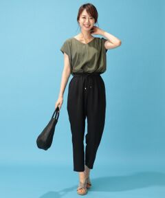 ANY / エニィ その他パンツ | 【シワになりにくい・洗える】ライトドライツイル テーパードパンツ