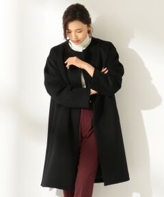 ANY / エニィ その他アウター | カシミヤブレンドノーカラー ロングコート