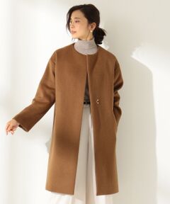 ANY / エニィ その他アウター | カシミヤブレンドノーカラー ロングコート