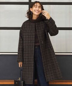 ANY / エニィ その他アウター | カシミヤブレンドノーカラー ロングコート