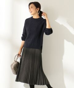 ANY / エニィ ニット・セーター | 【WEB先行予約】ケーブルニットプリーツ セットアップ