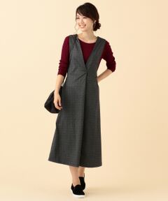 ANY / エニィ ミニ丈・ひざ丈ワンピース | ヘリンボーンポンチ ワンピース