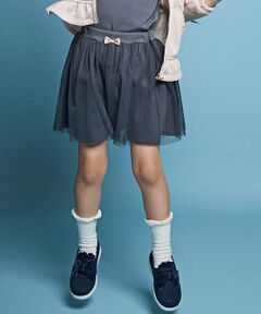 ANY / エニィ ミニ・ひざ丈スカート | 【80-130cm】スモーキー チュール スカート