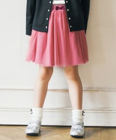 ANY / エニィ ミニ・ひざ丈スカート | 【80-130cm】スモーキー チュール スカート