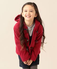 ANY / エニィ ダッフルコート | 【140-150cm】メルトン風フリース ダッフルコート