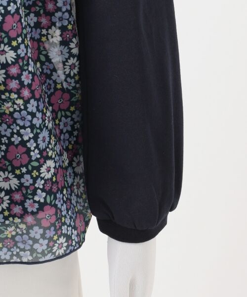 any FAM / エニィファム Tシャツ | 【140～150cm】花柄シフォン ドッキング Tシャツ | 詳細8