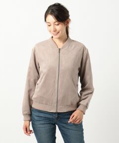 ANY / エニィ ブルゾン | 【洗える】スエード＆合皮 ジャケット