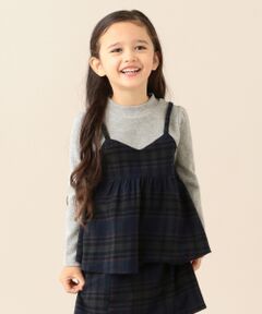 ANY / エニィ Tシャツ | 【親子連動/100〜130cm】チェックドッキング Tシャツ