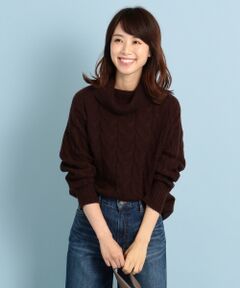 ANY / エニィ ニット・セーター | 【洗える】ラムケーブルタートルニット プルオーバー