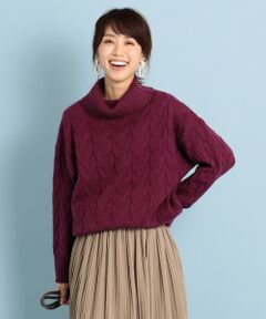 ANY / エニィ ニット・セーター | 【洗える】ラムケーブルタートルニット プルオーバー