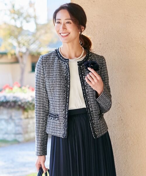 メーカー直送 トゥービーシック to be BE CHIC chic ツイード 約10 ...