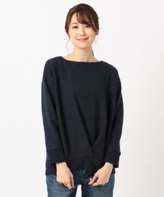 ANY / エニィ Tシャツ | 【洗える】MIR起毛ボートネック プルオーバー