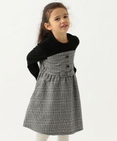 ANY / エニィ ミニ丈・ひざ丈ワンピース | 【140〜150cm】ドッキングワンピース