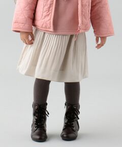 ANY / エニィ ミニ・ひざ丈スカート | 【親子でお揃い/S~Mサイズ】パウダリーサテンプリーツ スカート