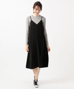 ANY / エニィ ミニ丈・ひざ丈ワンピース | 【洗える】ニットトップスセット キャミソールワンピース