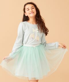 ANY / エニィ Tシャツ | 【140-150cm】チェリーアップリケ プルオーバー