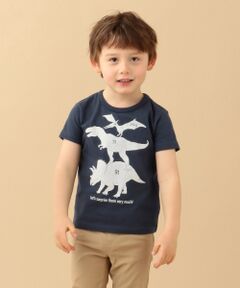 【BOYS/90-130cm】恐竜 半袖Tシャツ