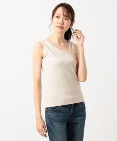ANY / エニィ タンクトップ | 【洗える】テレコアシメ タンクトップ