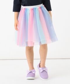 【80-130cm】レインボー チュールスカート