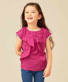 ANY / エニィ トップス | 【90‐130?】前後着用可能 リボンシャツ